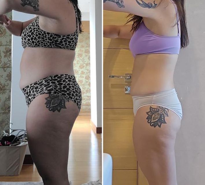Real FitHer client before and after