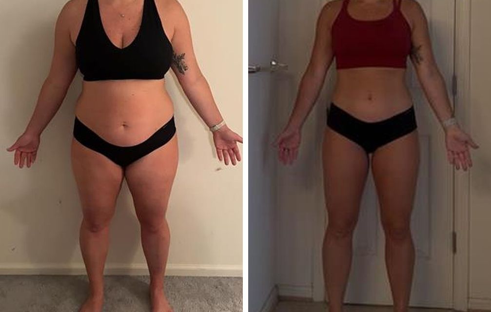 Real FitHer client before and after