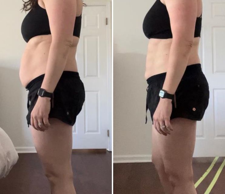 Real FitHer client before and after