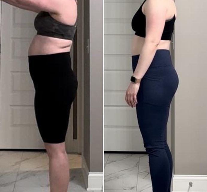 Real FitHer client before and after