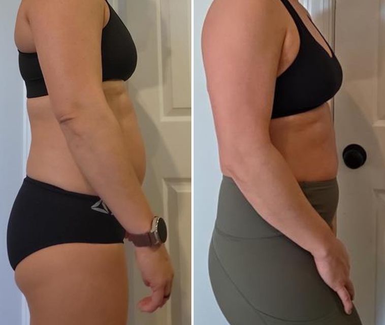Real FitHer client before and after
