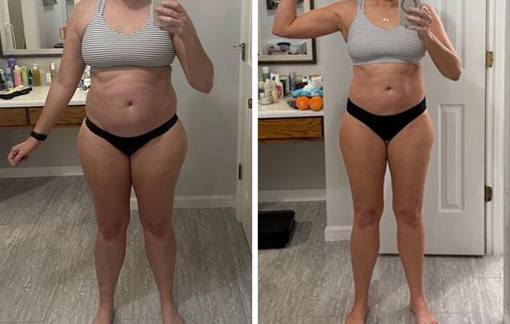 Real FitHer client before and after