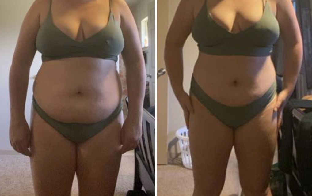 Real FitHer client before and after