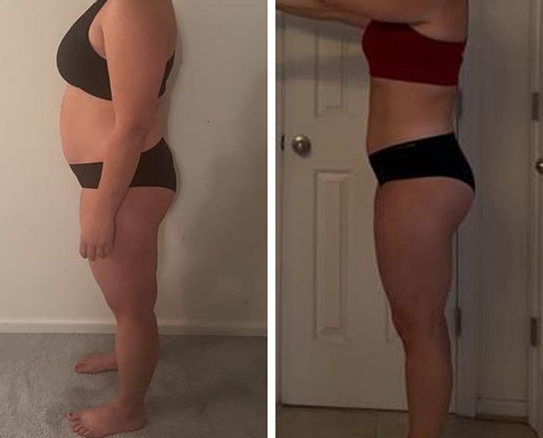Real FitHer client before and after
