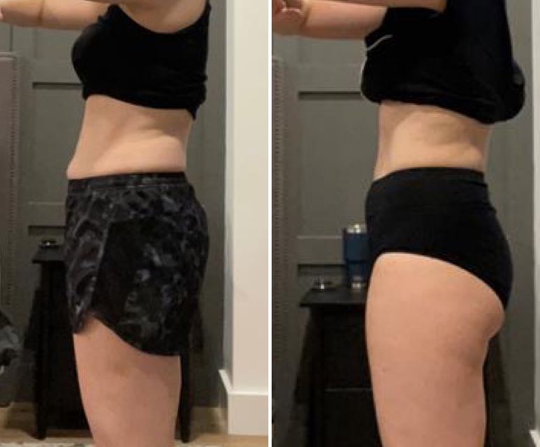 Real FitHer client before and after