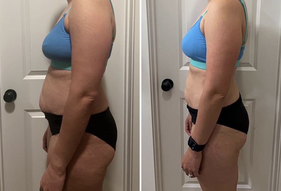 Real FitHer client before and after