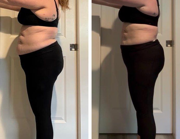 Real FitHer client before and after