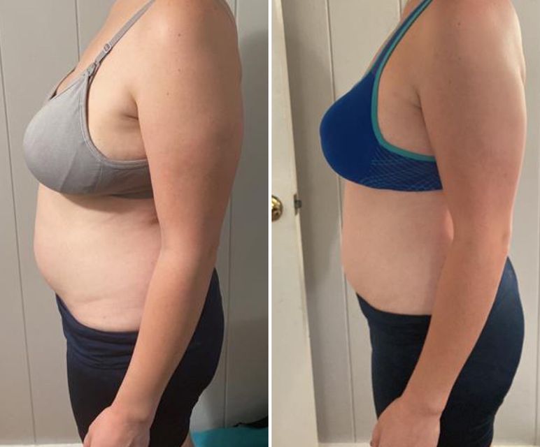 Real FitHer client before and after