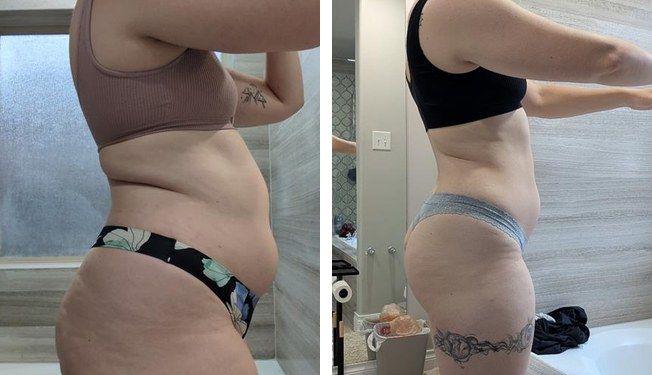 Real FitHer client before and after