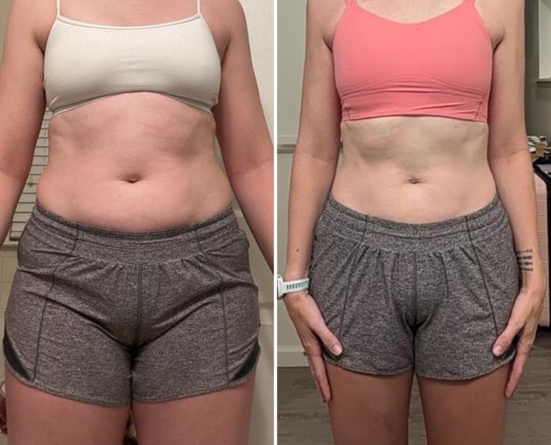 Real FitHer client before and after