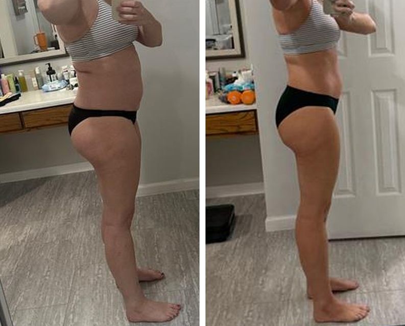 Real FitHer client before and after