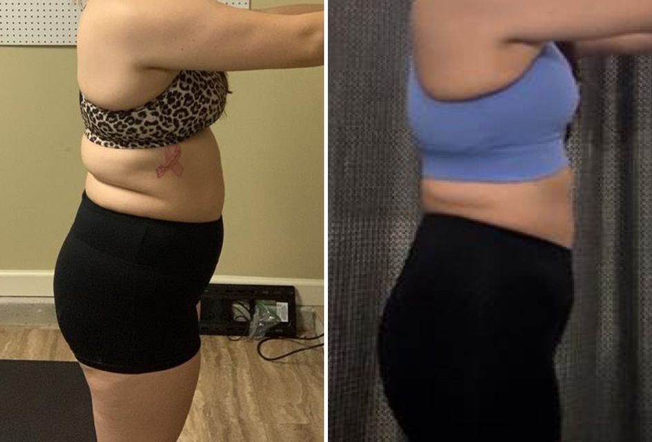 Real FitHer client before and after