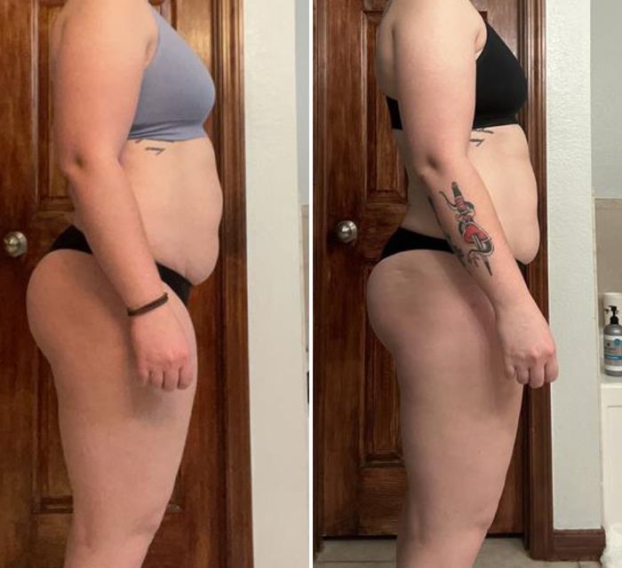 Real FitHer client before and after